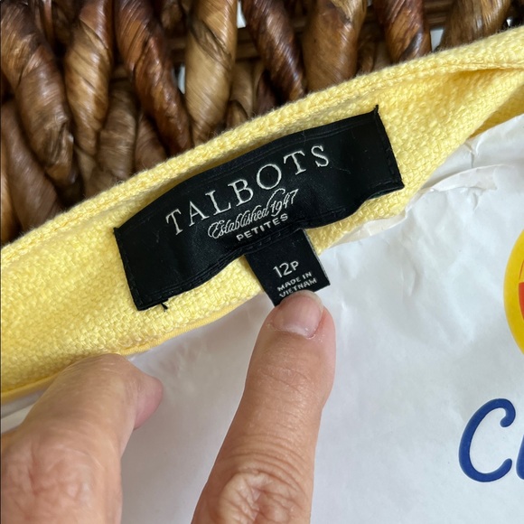 Talbots Sunny Yellow Women's blazer 12P - Picture 2 of 7